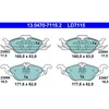 Image de 4 plaquettes de frein ate ld7115