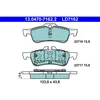 Image de 4 plaquettes de frein ate ld7162