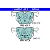 Image de 4 plaquettes de frein ate ld7168