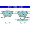 Image de 4 plaquettes de frein ate ld7203