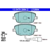 Image de 4 plaquettes de frein ate ld2884