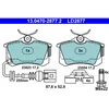 Image de 4 plaquettes de frein ate ld2877