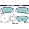 Image de 4 plaquettes de frein ate ld5611