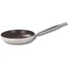 Image de Elo 5162426 Poele inox, Poele aluminium, Poêle à frire anti-adhésive 24 cm, Poêle de cuisine, Convient à tout type de feux, Aluminium, acier inoxydable, Gris, Noir, 24 cm