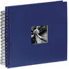 Image de Hama Album Photo "Fine Art" (format 28 x 24 cm, 50 pages noires, à spirale) Bleu