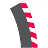 Image de Carrera - rail et accessoire pour circuit - 20020564-1/24 et 1/32 - Carrera Evolution -Carrera Digital 132 et 124 - Bordures extérieures pour les virages relevés 1/30° (6), embouts (2)