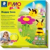 Image de STAEDTLER 8034 27 LZ FIMO Kids Form & Play Playtime & Modeleling Ensemble d'argile polymère   "Happy Bees" (lot de 4 blocs, autocollants, outils de modélisation et scène de fond)