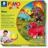 Image de STAEDTLER - Fimo Kids Form&Play - Set "Les dinosaures" - 4 pains pâte à modeler 42 g assortis + 1 outil de modelage + 1 décor + notice d'utilisation détaillée - 8034 07 LY