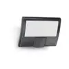 Image de Steinel Projecteur LED XLED Curved S anthracite, 9,3 W, détecteur de mouvement 160°, portée 8 m, applique murale extérieure