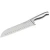 Image de Nirosta 41832 Couteau de cuisine Santoku, Couteau à découper, Lame de 18 cm, Argenté, Acier inoxydable, 31 x 5cm