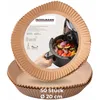 Image de Fackelmann Lot de 50 feuilles de papier sulfurisé pour friteuse à air chaud, 20 cm, résistant à l'huile et à l'eau, nettoyage minimisé, résistant à la chaleur jusqu'à 220 °C