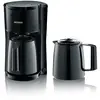 Image de SEVERIN Cafetière Filtre Isotherme, 1 000W, 1L, Jusqu'à 8 tasses, 2 Verseuses Isothermes, Couvercles de Filtration, Noir, KA 9252