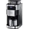 Image de Severin Filterkaffeemaschine mit Mahlwerk und Edelstahl-Thermokanne, Koffiezetapparaat Zwart, RVS (geborsteld) Capaciteit koppen: 8 Display, Met thermoskan,