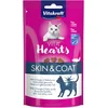 Image de Vitakraft Vita Hearts Skin and Coat Friandise douce pour chat pour fourrure et peau avec saumon (1 x 40 g)
