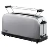 Image de Russell Hobbs Grille Pain [Fente longue 2 Toasts/ 1 Tranche baguette] Adventure Acier Inox (Fente large, 6 Niveaux de Brunissage rapide réglables, Surélévation, Décongèle & Réchauffe) 21396-56