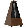 Image de Wittner Metronome Taktell Forme Pyramide Système Maelzel Série 800 - Boîtier en bois massif - Sans cloche - Noyer mat - Mécanique à remonter - Pas de piles nécessaires - Fabriqué en Allemagne