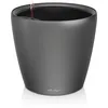 Image de Lechuza CLASSICO 43 LS Pot de fleurs à auto-irrigation en plastique avec trou de drainage pour intérieur et extérieur Anthracite métallisé 43 x 40 cm
