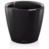 Image de Lechuza CLASSICO 50 LS Pot de fleurs à auto-irrigation en plastique avec trou de drainage pour intérieur et extérieur Noir brillant 50 x 47 cm