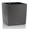 Image de Lechuza   Pot de Fleurs d'Interieur   Premium Cube   Réserve d'Eau Intégrée   Coloris Anthracite   30 x 30 x 30 cm