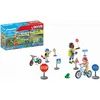 Image de PLAYMOBIL City Life 71332 Parcours de vélo, éducation à la circulation, panneaux de signalisation et plus encore, jouet pour enfants à partir de 4 ans