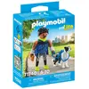 Image de Playmobil Figurine De Coureur Avec Border Collie