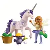 Image de Playmobil Licorne De Collection Lavande Porte-bonheur Avec Jeu De Construction De Fées