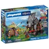 Image de PLAYMOBIL Knights 72210 Tour d'assaut des chevaliers du dragon avec bélier, baliste, cage et 4 chevaliers
