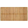 Image de WENKO Caillebotis douche bois Bambou, tapis de bain antidérapant intérieur et extérieur, caillebotis de sol pour douche, baignoire, sauna & zone de piscine, bambou, 100x50cm, marron