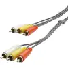 Image de SpeaKa Professional Composite cinch AV Aansluitkabel [3x Cinch-stekker - 3x Cinch-stekker] 3 m Zwart