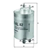 Image de Filtre à carburant knecht kl82