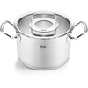 Image de Fissler Original Profi Collection - Faitout en acier inoxydable (Ø 20 cm, 3,9 l) avec couvercle en verre - Induction - Argenté
