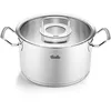 Image de Fissler Original Profi Collection Casserole en acier inoxydable (Ø 24 cm, 6,3 l) Casseroles avec couvercle en verre - Induction