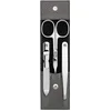 Image de ZWILLING Kit de manucure (3 pièces, kit de pédicure pour soin des ongles et des cuticules, cuir avec ciseaux à ongles), acier inoxydable poli, anthracite