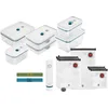 Image de ZWILLING Kit de démarrage de Mise sous Vide Fresh & Save, en Verre, 16 unités, La Mer, Argent