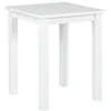Image de Inter Link Table d'Appoint/Chevet - Carrée 45 x 45 x 75 cm - Bois Massif Certifié FSC - Vernis Blanc