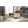 Image de Inter Link - Table basse avec rangement - Table d'appoint - Table de salon - Table basse spacieuse - Pieds métal - Oak Colori - 110 x 60 x 45 cm - Vivo