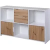 Image de Inter Link Commode 2 portes et 2 tiroirs | Sideboard | Armoire à tiroirs | Pour chambre à coucher, salon, salle de bain | Décor Chêne Artisan - Blanc | Robuste | Facile d'entretien | Pepeto 2T2SW