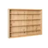 Image de Inter Link - Vitrine Murale pour Objets de Collection   Armoire de rangement avec 4 étagères   5 Compartiments - pour Miniatures - MDF - Chêne Artisan