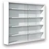 Image de Inter Link - Vitrine Murale pour Objets de Collection   Armoire de rangement avec 4 étagères   5 Compartiments - pour Miniatures - MDF -Blanc