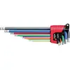 Image de Wiha 369E9F Inbus Haakse schroevendraaierset 1.5 mm, 2 mm, 2.5 mm, 3 mm, 5 mm, 6 mm 9-delig