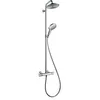 Image de hansgrohe Raindance Select S - Colonne de douche économie d'eau (EcoSmart), Set de douche avec mitigeur thermostatique, pommeau de douche et tête de douche pluie avec 1 jet, Chromé, 27116000