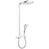 Image de Hansgrohe Raindance Select E Colonne de douche 300 3jet avec mitigeur thermostatique ShowerTablet Select 300 blanc/chromé Chrome/Blanc, 27127400