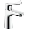 Image de hansgrohe Focus Mitigeur lavabo 100 avec poignée extra longue et vidage avec tirette de vidage, Chromé, 31911000