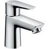 Image de hansgrohe Mitigeur lavabo Talis E, hauteur sous bec 80mm, économie d'énergie (CoolStart), robinet lavabo sans vidage, Chromé, 71704000