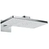 Image de hansgrohe Rainmaker Select - Tête de douche rectangulaire avec 1 type de jet, Douche pluie (466 x 270 mm), avec bras de douche, Pommeau de douche pour montage mural, Blanc/Chromé, 24003400