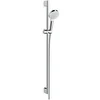 Image de hansgrohe Crometta Ensemble de douche 1 jet EcoSmart 9 l/min avec barre Unica'Croma 90 cm, blanc/chromé, 26539400