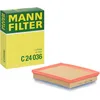 Image de MANN-FILTER C 24 036 Filtre à air - VÉHICULE DE TOURISME + UTILITAIRES
