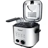 Image de Steba Mini friteuse en acier inoxydable avec set à fondue 2 en 1, filtre anti-odeurs, volume 1,2 l, 8 fourchettes à fondue en acier inoxydable, puissante et rapide grâce à 840 W, DF 95