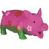 Image de Trixie Cochon en latex avec fleurs et son animal, 20 cm
