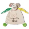 Image de NICI Doudou chien « Mum + Dad = Me » 25 x 25 cm - Doudou pour chien à partir de 0 mois - Doudou pour bébé et tout-petits - Doudou pour bébé fille et garçon - 40037